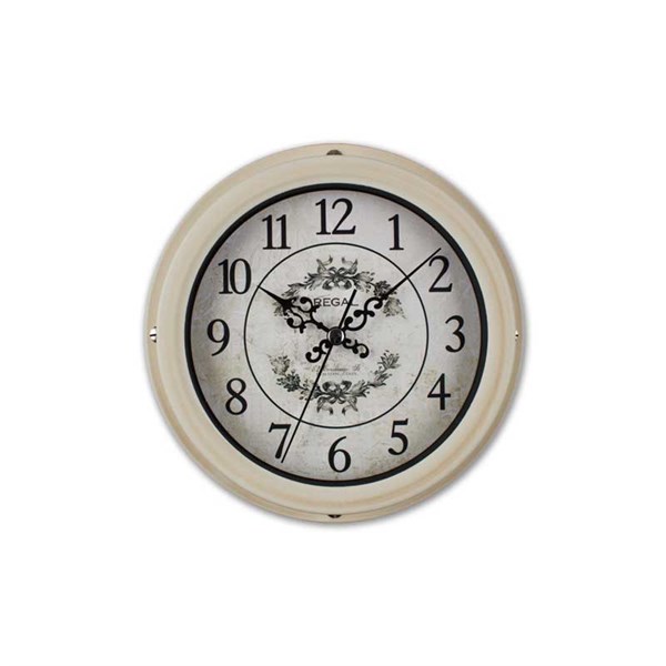 0066 W2 Vintage Tarzı Metal Kasa 22.5 cm. Duvar Saati - Regal Saat