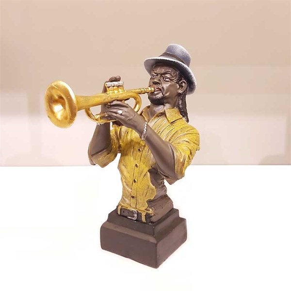 Biev 18 cm Jazzcı Müzisyen Trompet - Biev