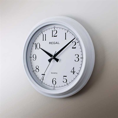9103 WW Beyaz Renkli Klasik Duvar Saati - Regal Saat