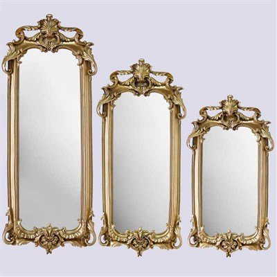 Royal 3lü Ayna Altın