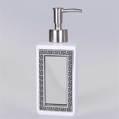 Veroni Sıvı Sabunluk Beyaz Gümüş - By Selim